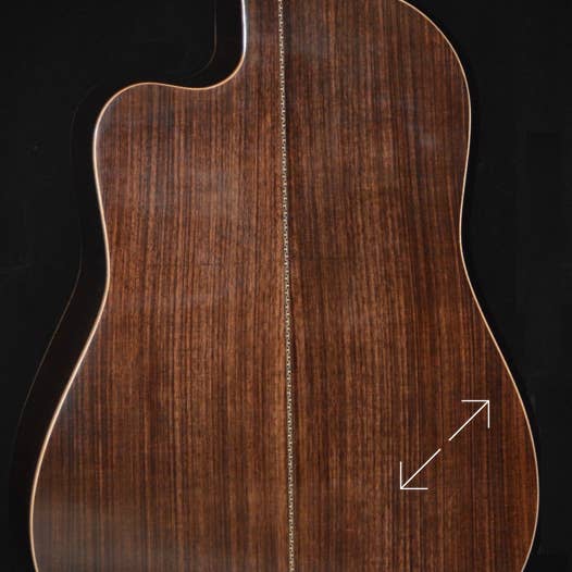 D12 Cutaway Griffbrett aus Cocobolo