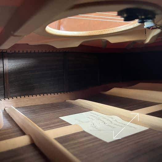 D12 Cutaway Griffbrett aus Cocobolo