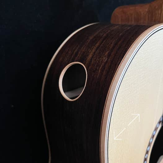 D12 Cutaway Griffbrett aus Cocobolo