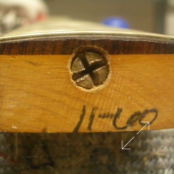 Fender Stratocaster Neck Pencil Date - fritz Guitars