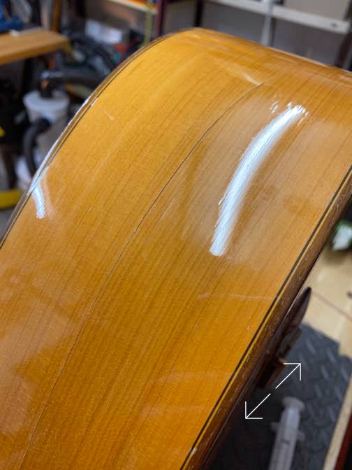 Der Zargenriss war deutlich sichtbar