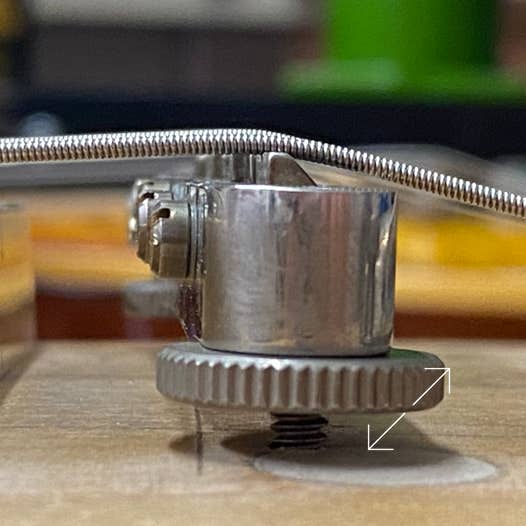 Der PAF aus der Hals-Position von oben